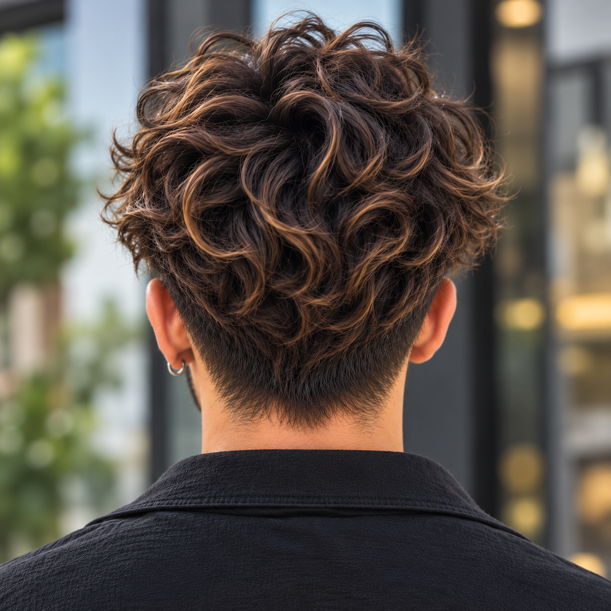 Loose Curls hairstyle, back view