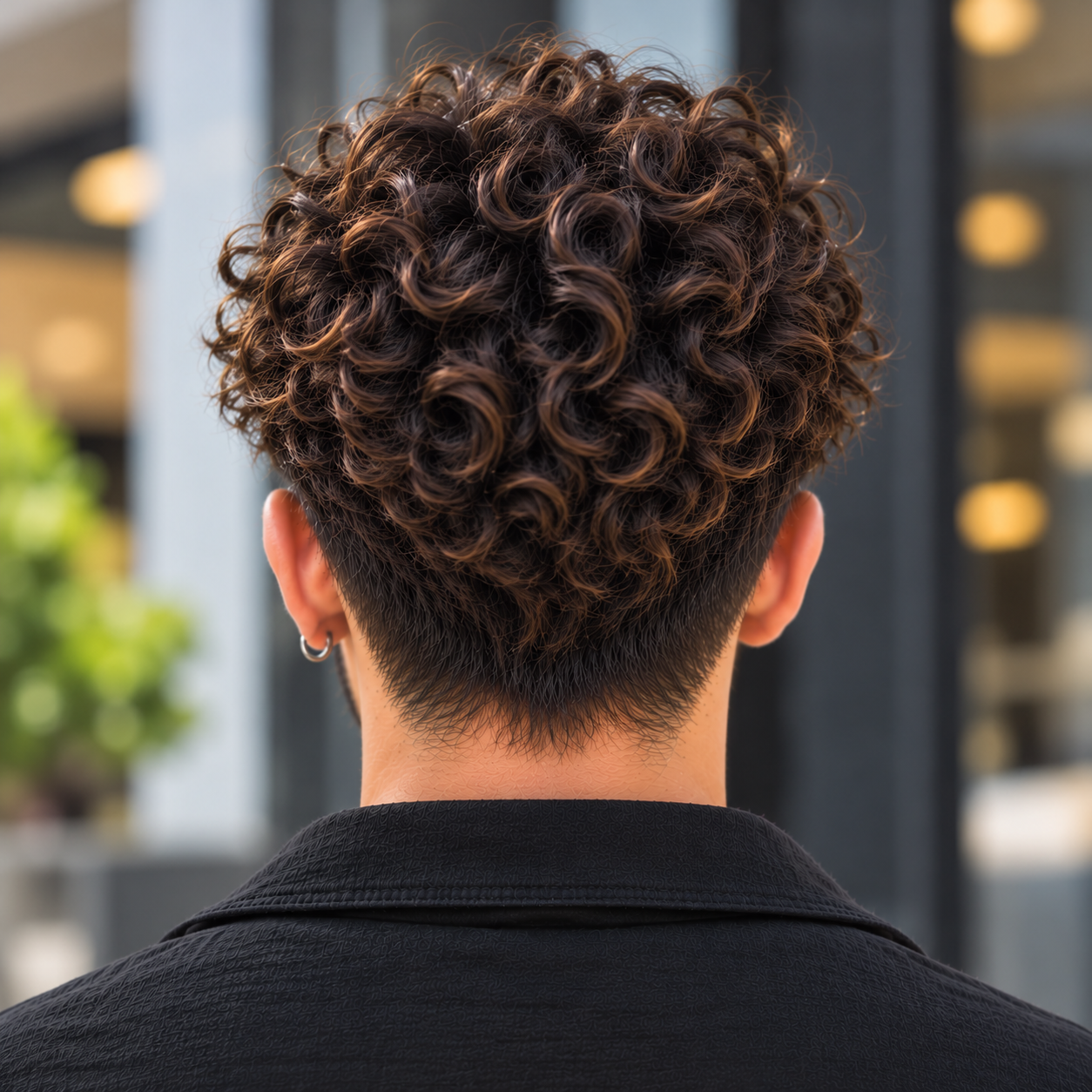 Tight Curls hairstyle, back view